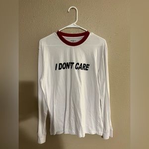 FOREVER 21 | “I DON’T CARE” LONG SLEEVE T-SHIRT